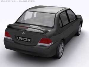 2004 mitsubishi lancer 3D Модель
