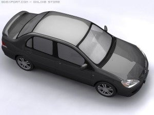 2004 mitsubishi lancer 3D Модель