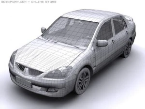 2004 mitsubishi lancer 3D Model