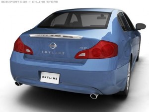 2007 nissan skyline 3Dモデル