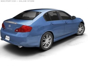 2007 nissan skyline 3Dモデル