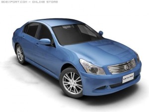 2007 nissan skyline 3Dモデル