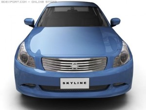 2007 nissan skyline 3Dモデル