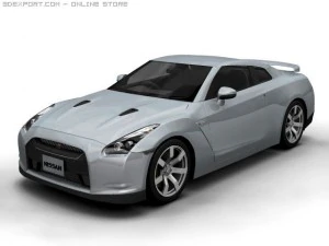 2008 nissan gt r Modello 3D