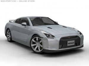 2008 nissan gt r 3D Model