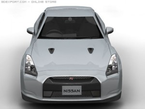 2008 nissan gt r 3D Model