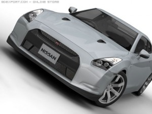 2008 nissan gt r 3D Model