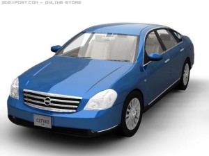 2004 nissan cefiro (asian) 3D Model
