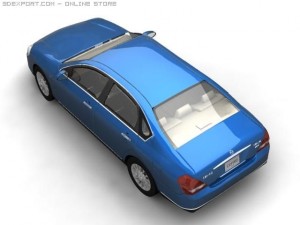 2004 nissan cefiro (asian) 3D Model