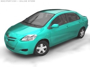 2006 toyota yaris sedan belta 3D Model