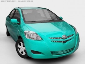 2006 toyota yaris sedan belta 3D Модель