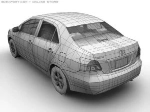 2006 toyota yaris sedan belta 3D Model