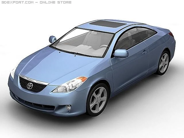 2006 toyota camry solara 3D Model .c4d .max .obj .3ds .fbx .stl .blend