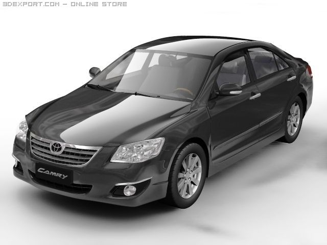 2007 toyota camry asian 3D Model .c4d .max .obj .3ds .fbx .stl .blend 
