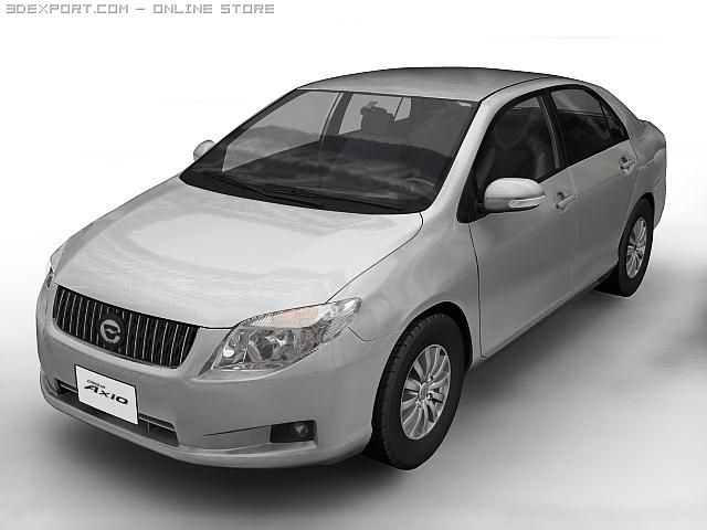 2007 toyota corolla axio Modello 3D .c4d .max .obj .3ds .fbx .stl .blend 