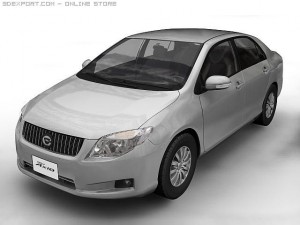 2007 toyota corolla axio Model 3D