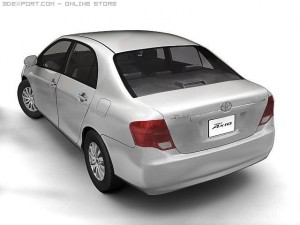 2007 toyota corolla axio Modello 3D