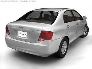 2007 toyota corolla axio Modello 3D
