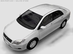 2007 toyota corolla axio 3D Model
