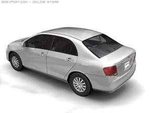 2007 toyota corolla axio Modello 3D