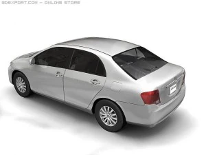 2007 toyota corolla axio 3D Model