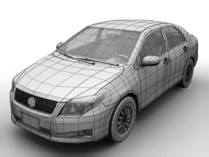 2007 toyota corolla axio 3D Model