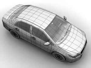 2007 toyota corolla axio 3D Model