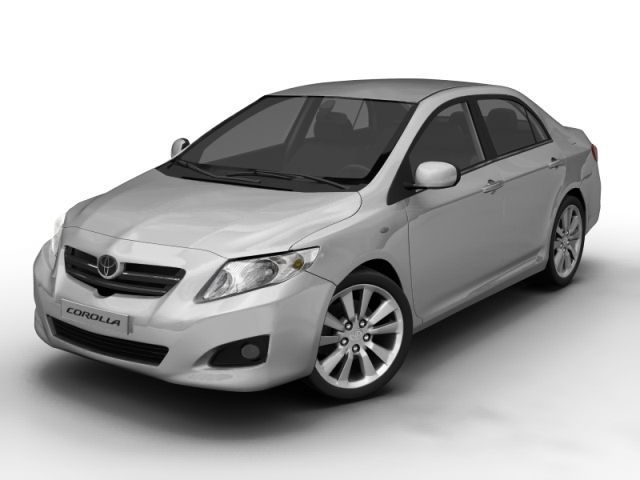 2008 toyota corolla 3D Model .c4d .max .obj .3ds .fbx .stl .blend 