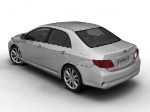 2008 toyota corolla 3D Model