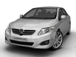 2008 toyota corolla 3D Model