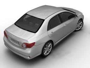 2008 toyota corolla 3D Model