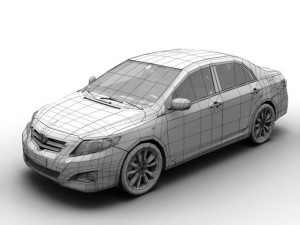 2008 toyota corolla 3D Model