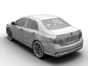 2008 toyota corolla 3D Model
