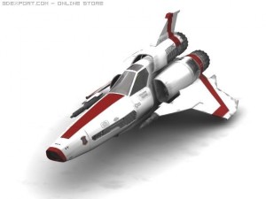 bs galactica viper mk ii Model 3D