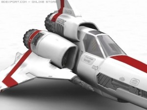 bs galactica viper mk ii 3D Model