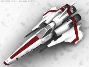 bs galactica viper mk ii 3D Model