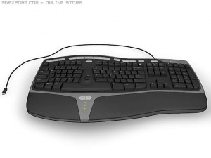 microsoft ergonomic keyboard Modelo 3D