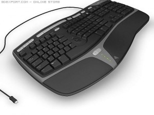 microsoft ergonomic keyboard Modelo 3D