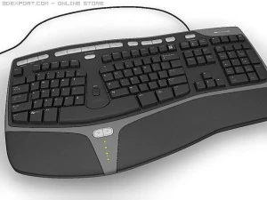 microsoft ergonomic keyboard 3D Model