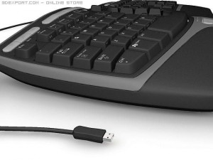 microsoft ergonomic keyboard Modelo 3D