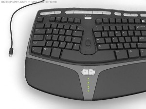 microsoft ergonomic keyboard Modelo 3D