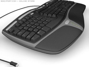 microsoft ergonomic keyboard Modelo 3D