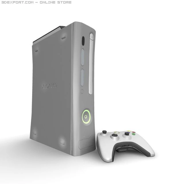 microsoft xbox 360 3D Model .c4d .max .obj .3ds .fbx .stl .blend 