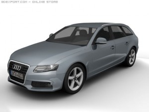 2008 audi a4 avant Modèle 3D