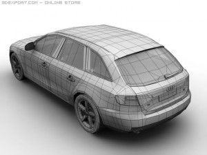 2008 audi a4 avant Modello 3D