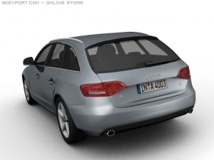2008 audi a4 avant Modello 3D