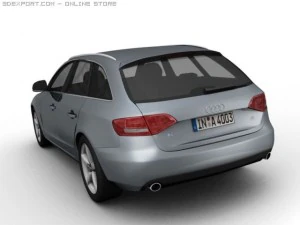 2008 audi a4 avant 3D Model
