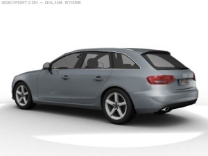 2008 audi a4 avant Modello 3D