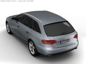 2008 audi a4 avant Modello 3D