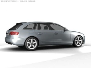 2008 audi a4 avant 3D Model
